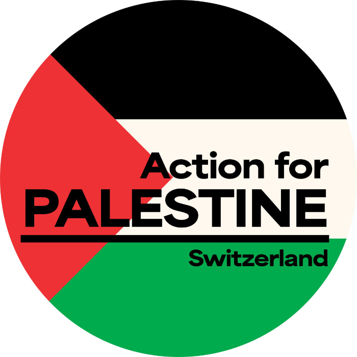 The Action for Palestine Switzerland logo.